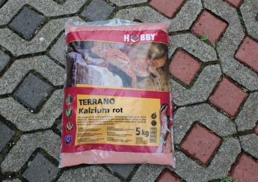 Terrano Kalzium Bodengrund 5 kg (rot)